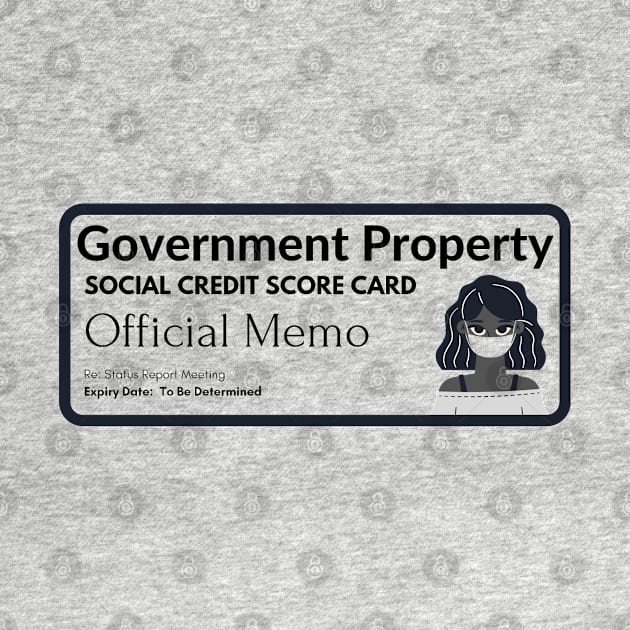 Social Credit Score Card Woman #1 by Onallim